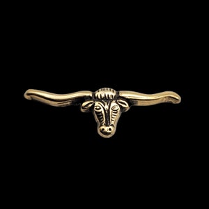 1-1/2 &quot;x 1/2&quot; Longhorn Cutout Concho HRGP Schraub-Concho