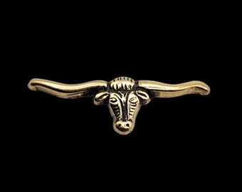 1-1/2" x 1/2" Longhorn Cutout Concho HRGP Screw-back Concho