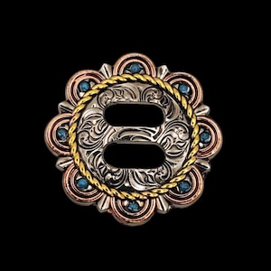 1-1/2" Slotted City Slicker Concho, Western Leathercraft Concho