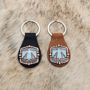 Turquoise Thunderbird Key Fob