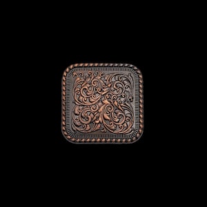 1" vite posteriore Florid Square concho formica rame