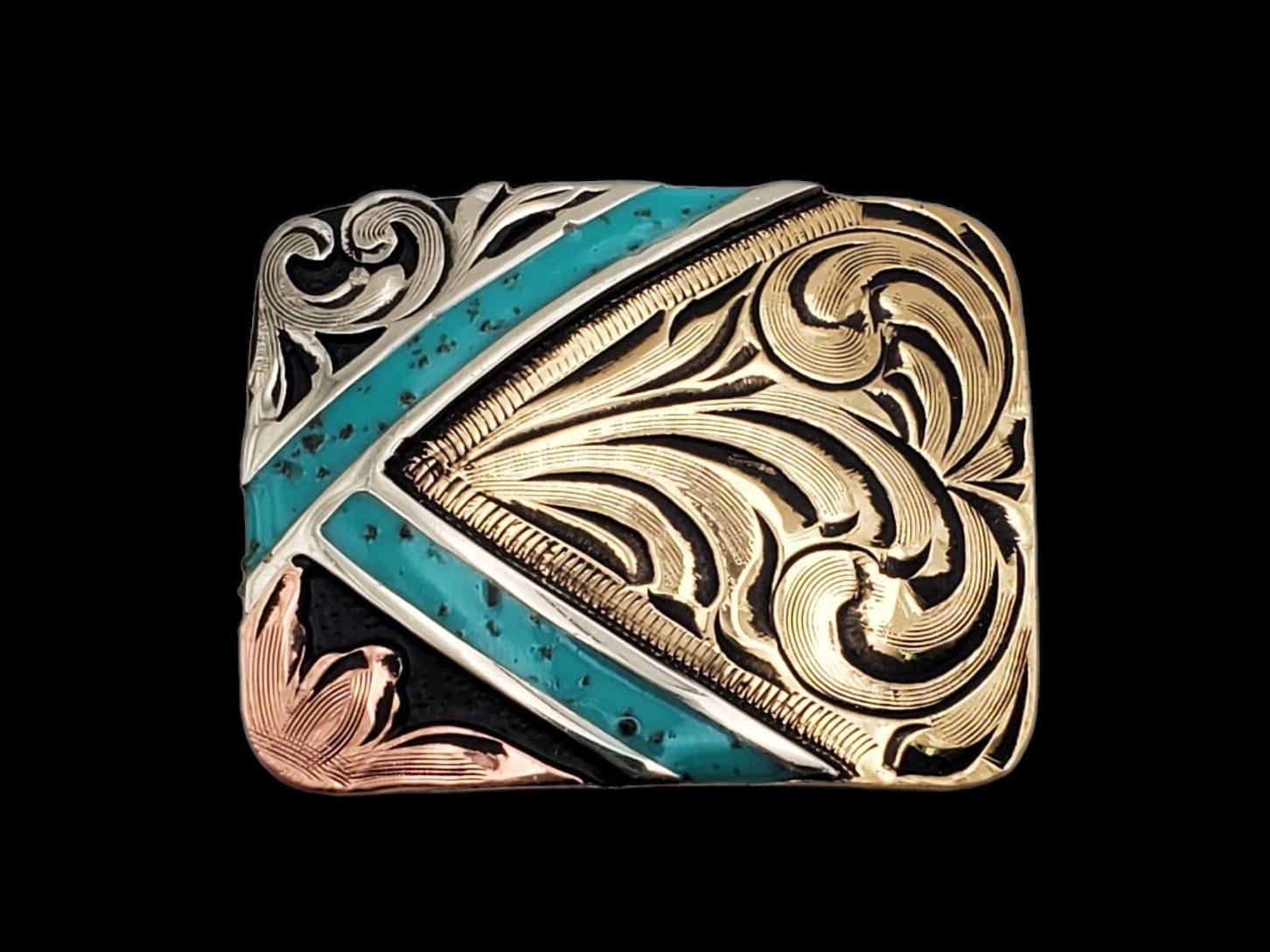 Pecos Half Bar II Screw Back Concho