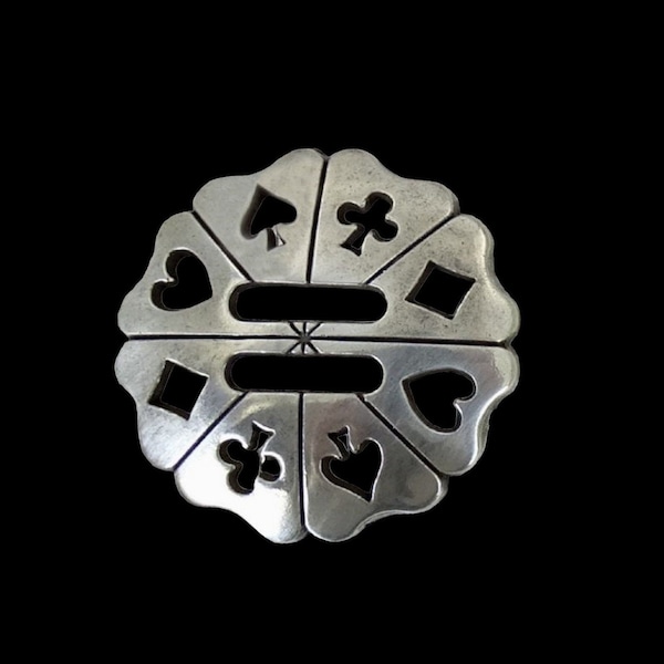 1-1/2" Slotted Gambler concho