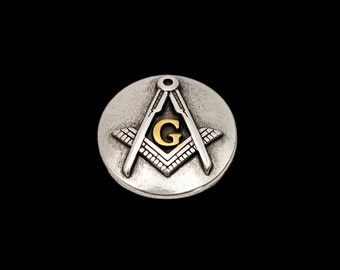 1" maçonnieke HRSPGP concho met geschroefde achterkant