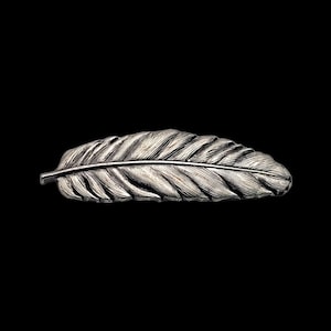 2" Feather Concho Antique Nickel