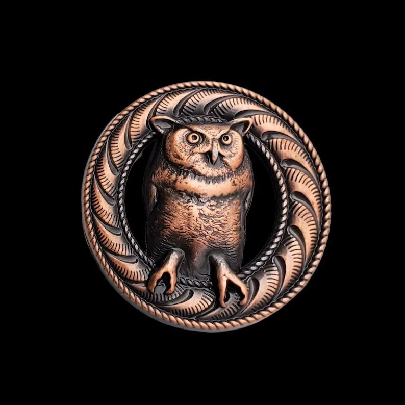 Wood Badge Critters Conchos Antique Copper Etsy