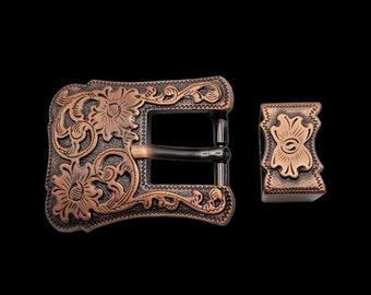 3/4" Santa Fe Buckle and Loop Antique Copper