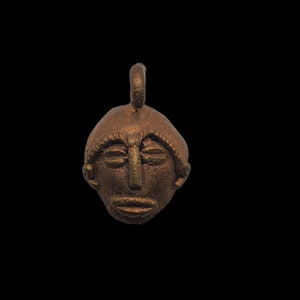 Bronze African Mask Charm