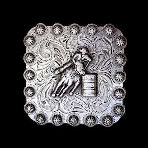 2-1/4&quot; Square Barrel Racer - Silver