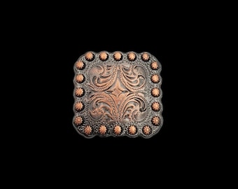 1" Square Berry HRCP Screwback Concho