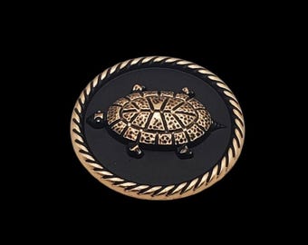 1-3/8" Primitive Turtle Screwback Concho