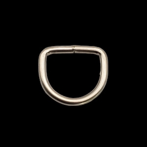 3/4&quot; D-Rings Pack of 10 -- Matte Silver