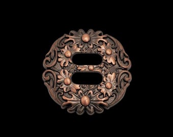1 1/2" Floral top Slotted Concho ACP
