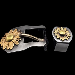 3/4 "Schnalle / Halter Goldene Blume