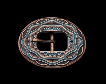 3/4" Texico Turquoise Buckle