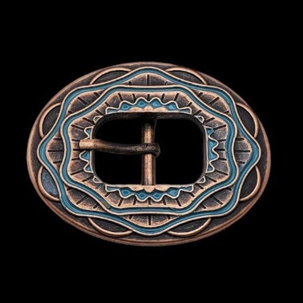 3/4" Texico Turquoise Buckle