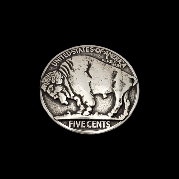 1-3/16" Buffalo nickel screw-back concho