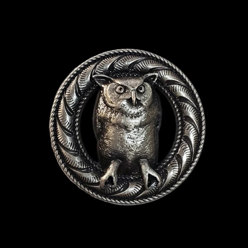 Wood Badge Critters Conchos Antique Silver Etsy