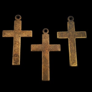 1&quot; x 1 3/4&quot; Brass Crosses (3 pkg)