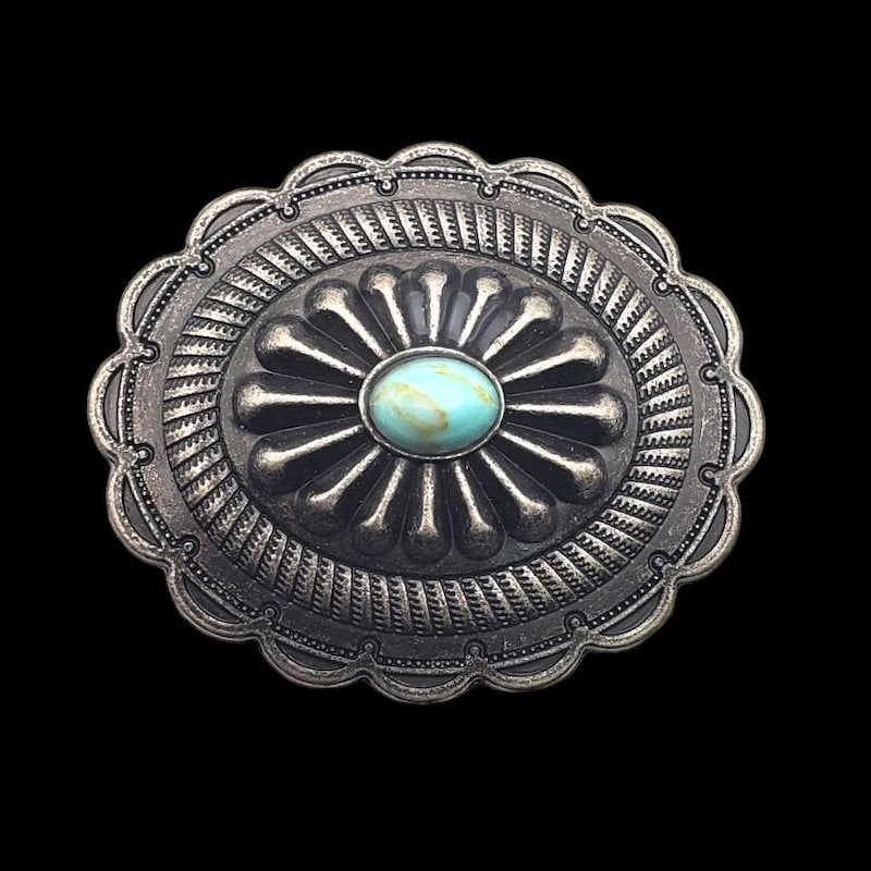 Turquoise Concho Slides - Etsy
