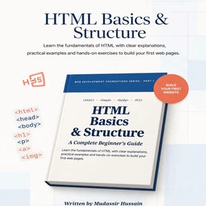 HTML Basics for Beginners, Learn HTML5 Tags & Structure, Build Your First Webpage PDF Guide