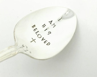 Nonna Mimi Gift for Nana Gramma Memaw Oma he ORIGINAL Hand Stamped Vintage Coffee Spoons\u2122 Love You Grammy Hand Stamped Vintage Spoon