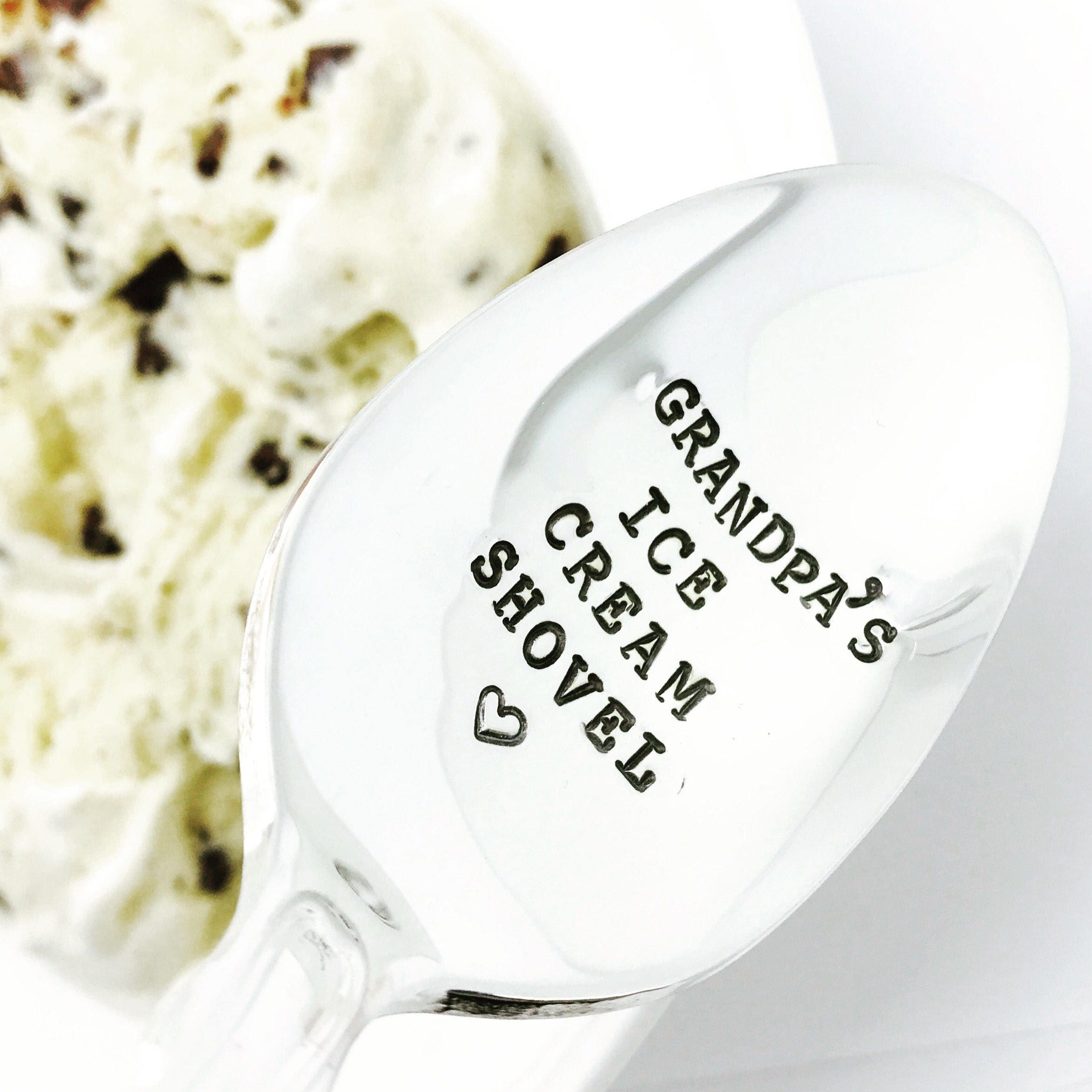 Grandpa Gift Grandpa's Ice Cream Shovel Spoon Gift for Etsy