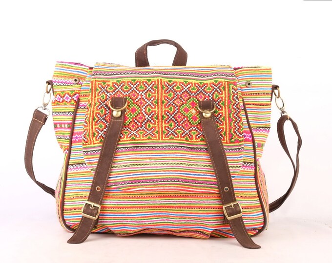 Ethnic Cross Body Diaper Bag Backpack Tribal Embroidered Etsy