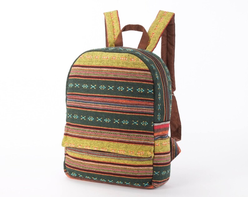 Everyday Backpack Ethnic Tribes Hand Woven Cotton Textiles Etsy