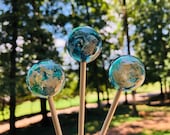 Earth Lollipops, 12  Favors, Gift, Shower Favors, Planet lollipops, Earth lollipops