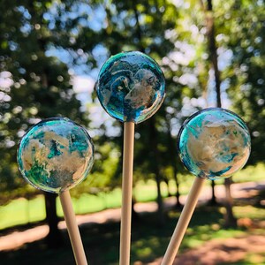 Earth Lollipops, 12  Favors, Gift, Shower Favors, Planet lollipops, Earth lollipops