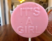 Its A Girl Lollipops, 12 , Kids Party,Favor, Gift, Shower Favors, Gender Reveal