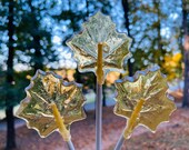 Honey Leaf Lollipops 12, Rustic Wedding Favor, Made With 100 % Local Honey, Wedding Favors, Birthday Party Favors, Baby Shower Favors, Leaf
