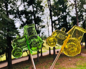 12 Tractor Party Lollipops