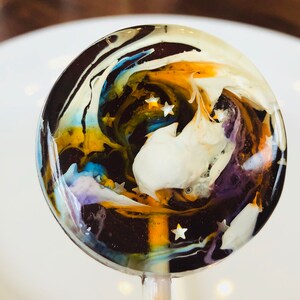 Large Space Galaxy Lollipops, 12 Favors, Gift, Shower Favors, baby lollipops, stars lollipops