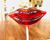 Red Hot Pucker Lip Lollipops 12,  Valentines Lip Lollipops, Love party favor, bridal shower favor, Lips