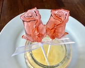 Pink Champagne Rose Lollipops - 24 Made With Sparkling Pink Champagne, Spring, Wedding Favors, Bridal Shower Favors