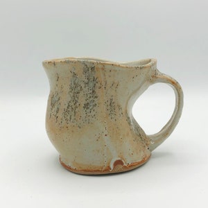 Sassy little pitcher, slab built pottery, pitcher. ceramic pitcher