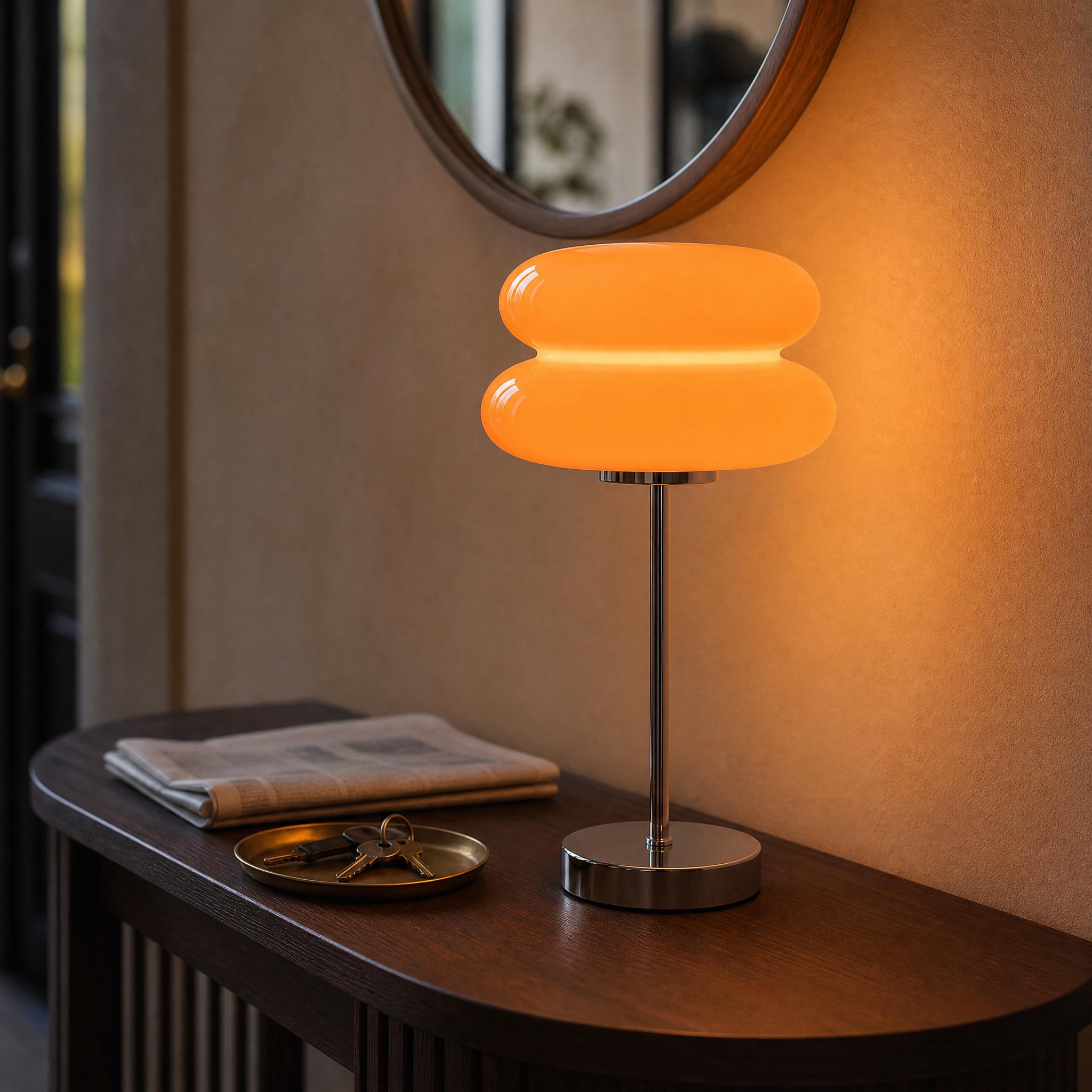 Vintage orange lamp - Etsy 日本