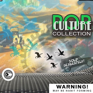 Realistic Flying Monkeys 2-Pack | Vinyl Easter Egg Micro Decal | Winged Beast Duo | Windshield Chaser Flying Monkey Wizard Witch Familiars