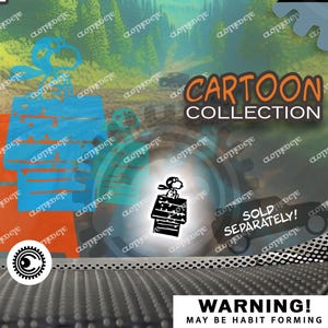 Cartoon Beagle vs Red Baron Vinyl Decal: WWI Flying Ace Easter Egg Sticker