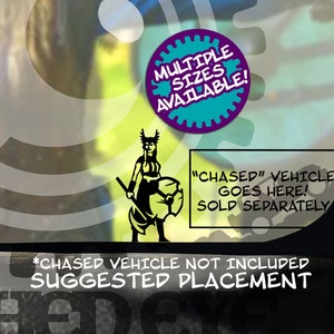 Viking Shield Maiden Vinyl Easter Egg Micro Decal Windshield Chaser Sticker Valkyrie Female Norse Warrior Goddess