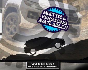 Chased Vehicle Vinyl Window Decal for RAV4 Car Windshield Sticker Automotive Driving ORV fits Toyota RAV4