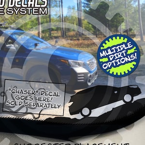 Chased Vehicle for Subaru Outback Wilderness Vinyl Window Decal Sticker Join in the fun on your windshield! 2022 Wilderness Edition
