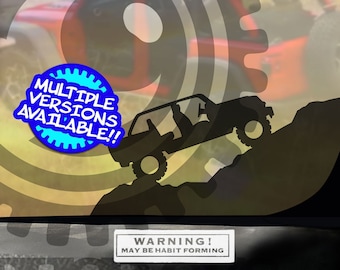 4 Door Lifted Easter Egg Vehicle Decal Chaser Sticker