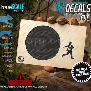 Indiana Jones Boulder Run Vinyl Decal - Raiders of the Lost Ark Easter Egg