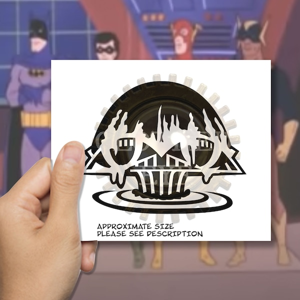 Legion of Doom Headquarters from Challenge of the Super Friends DC Comics Cartoon Decal Sticker