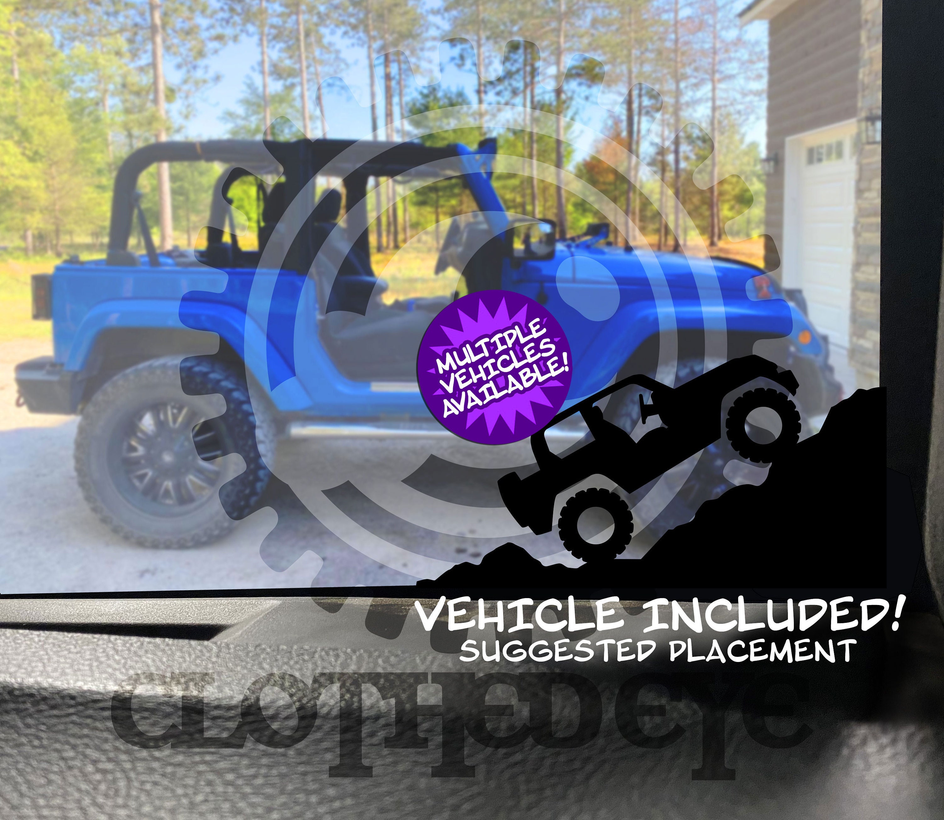 Lifted Easter Egg Replacement Decal for Jeep Window Vinyl Car Etsy