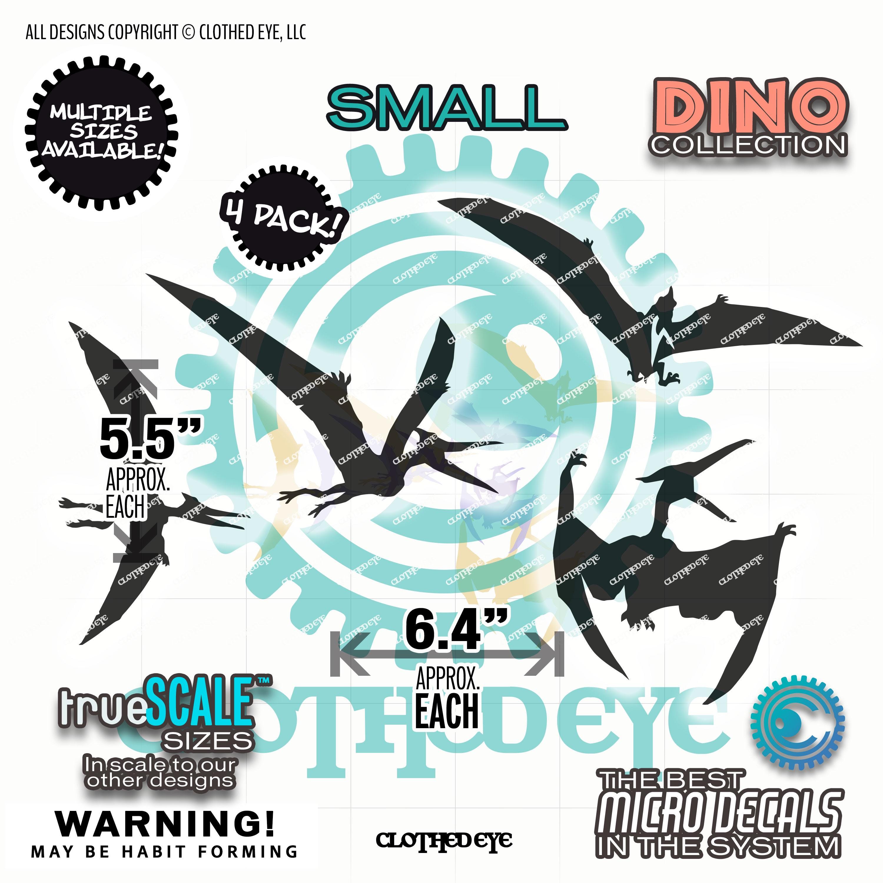Pterodactyl Dinosaur Decal 4 Pack - Windshield Easter Egg Chaser ...