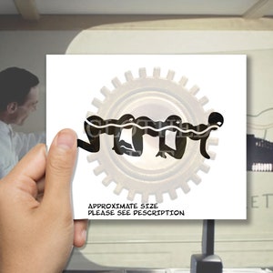 Human Centipede Vinyl Decal - Horror Satire - Windshield Easter Egg Chaser Sticker